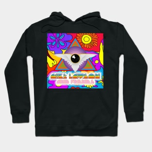 Psychedelic Flower Logo Hoodie